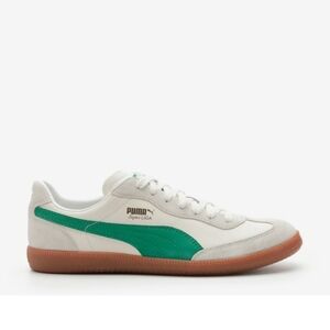 Puma Men's Sneaker, White & Green, Size 10.5